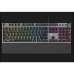 Genesis THOR 380 RGB Gaming -tastatur, RGB LED -lys, USA, sort/skifer, kablet