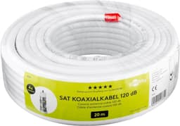 Goobay 120 dB SAT-koaxialkabel, 4x skärmad