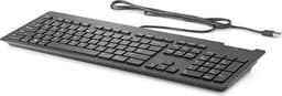 HP Business tynt smartkorttastatur, Standard, USB, Sort