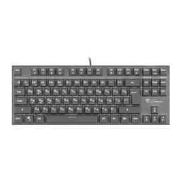 Genesis THOR 300 TKL WHITE Gaming -tastatur, RU, svart, kablet, rød bryter