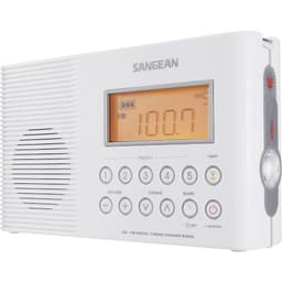 Sangean AQUATIC 201 H-201 Duschradio FM, AM Ficklampa,