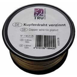 TRU COMPONENTS Koppartråd Ytter-Ø (utan isolerande