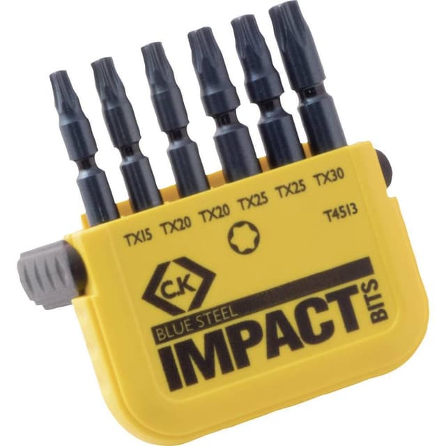 C.K. T4513 Bitsæt 6 dele Indvendig sekskant (TX) Torsion Control Teknologi