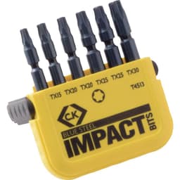 C.K. T4513 Bitsæt 6 dele Indvendig sekskant (TX) Torsion Control Teknologi