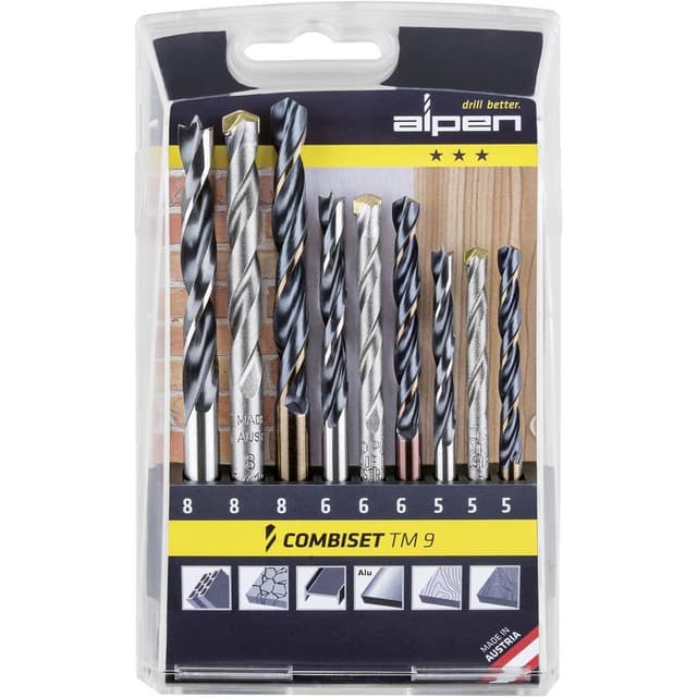 Alpen 0000802102100 TM 9 9 delar Universalborr