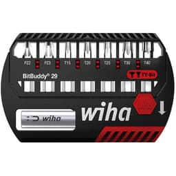 Wiha 42139 Bit-Set 8 delar Stjärnspår Pozidriv, TORX