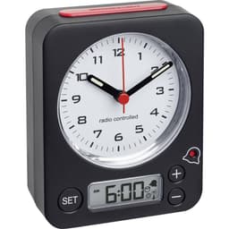 TFA Dostmann 60.1511.01 DCF Väckarklocka Svart