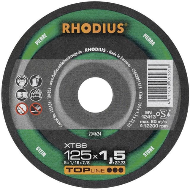 Rhodius XT 66 204623 Skæreskive lige 180 mm 22.23 mm 1