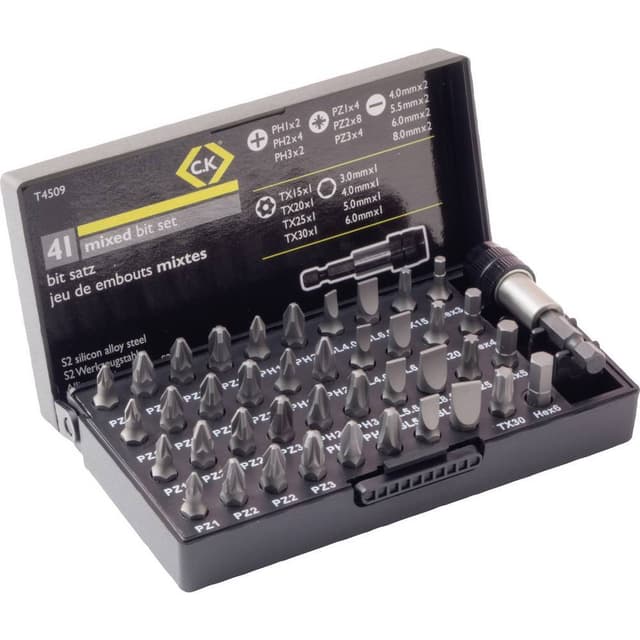 C.K. T4509 Bit-Set 41 delar Stjärnspår Phillips