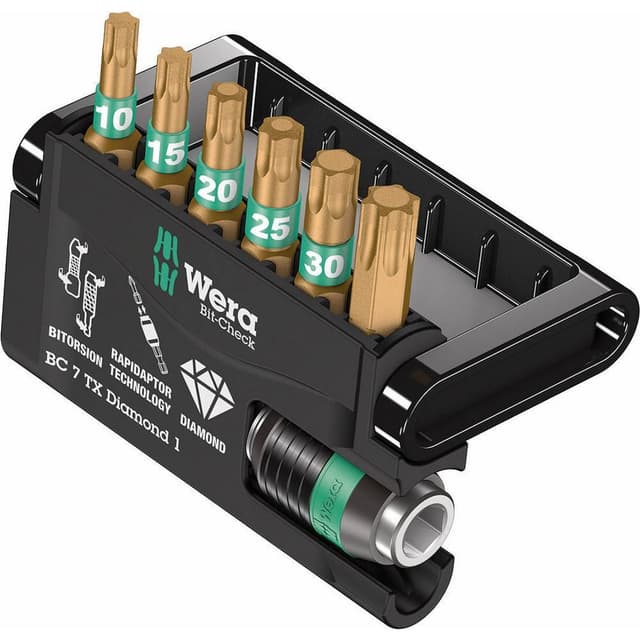 Wera Bit-Check 7 TX Diamond 1 05057415001 Bit-Set 7