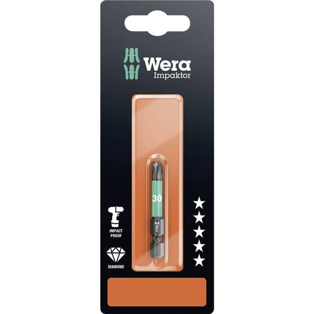 Wera 867/4 IMP DC SB SiS Torx-Bit T 30 Verktygsstål