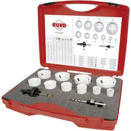 RUKO 126303 Hålsågset 12 delar 19 mm, 22 mm, 25 mm, 29