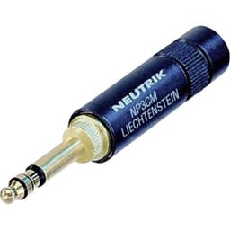 Neutrik NP3CM-B,STEREO Jack-stik 5,23 mm Stik, lige