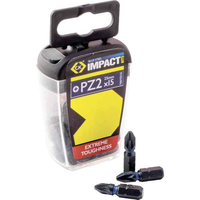 C.K. T4560 PZ2D15 Bitsæt 15 dele Krydskærv Pozidriv Torsion Control Teknologi