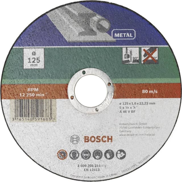 Separationspår rakt 230 mm 22.23 mm Bosch Accessories A