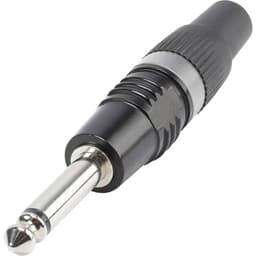 Hicon HI-J63MP-B Jack-stik 6,35 mm Stik, lige Poltal: 2