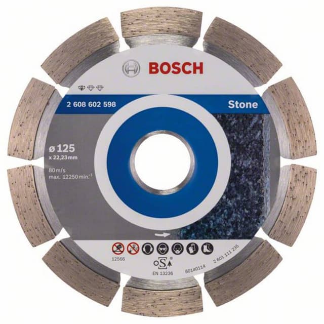 Diamantkapskiva Professional för Stone, 125 x 22,23 x