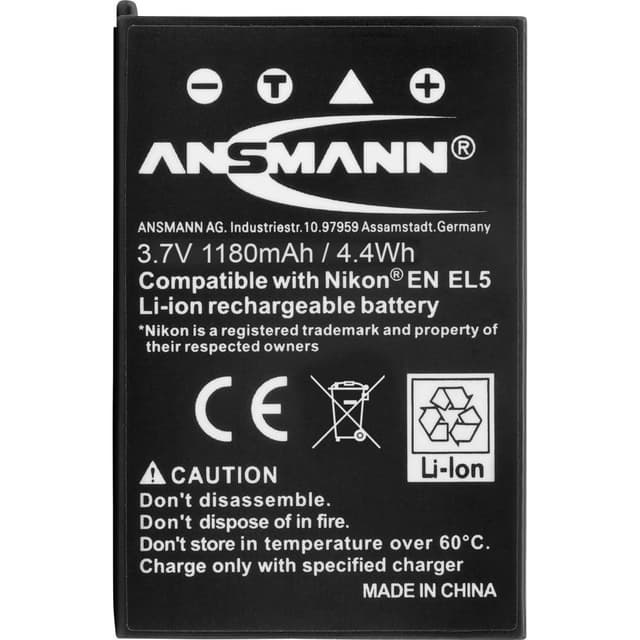Ansmann EN-EL5 Kamera-batteri Erstatter