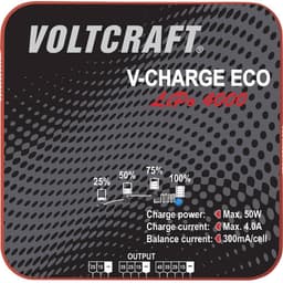 VOLTCRAFT V-Charge Eco LiPo 4000 Modelbyg-oplader 230 V, 115 V 4 A LiPo