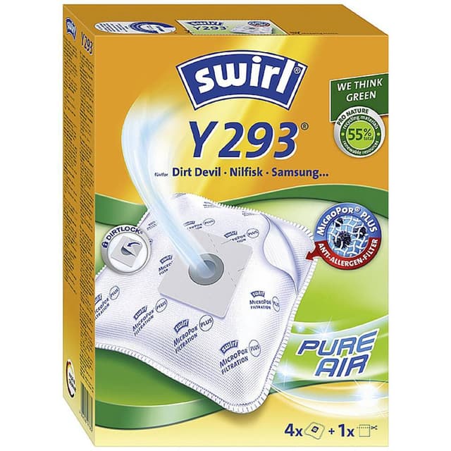 Swirl Y293 Airspace Dammsugarpåsar 4 st