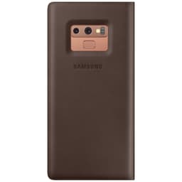 Samsung Galaxy Note 9 läder view fodral (brun)