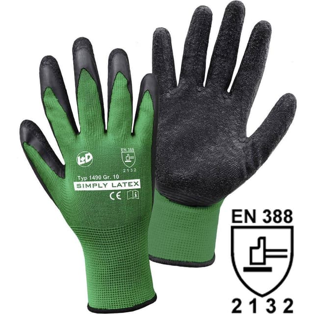 Latex Arbetshandske Storlek (handskar): 7 EN 388, EN
