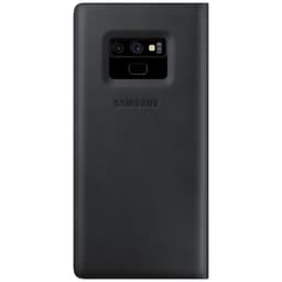 Samsung Galaxy Note 9 leather flip-cover (sort)