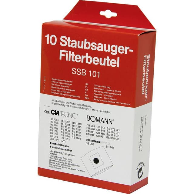 10 Sacchetti Per Aspirapolvere Primebag Compatibili Clatronic SSB 101 – Modello STM39982