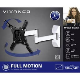 Vivanco BFMO 6020 W TV-väggfäste 81,3 cm (32) - 109,2