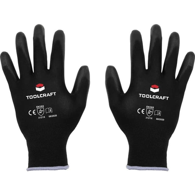 Nylon, Polyuretan Arbetshandske Storlek (handskar): 7