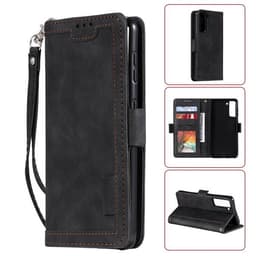 Sammenleggbart flip-etui med kortlomme for Samsung Galaxy S21