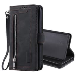 Flip-etui med 9 kortlommer for Samsung Galaxy S21 Ultra - Svart