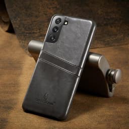 Stilrent bakskal med läderkänsla till Samsung Galaxy S21+