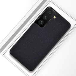 Beskyttelsedeksel med tekstil på utsiden til Samsung Galaxy S21+  - Svart