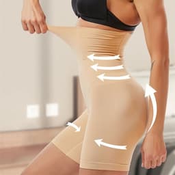 Slimmende sykkelbukse med Push-up effekt - Beige M