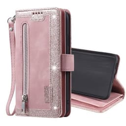 Flipfodral med 9 kortfack till Samsung Galaxy S21+ - Rosa