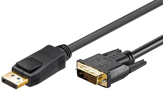 Goobay DisplayPort/DVI-D adapterkabel 1.2, gullbelagt