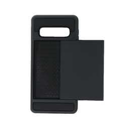 Samsung Galaxy S10 deksel med kortholder PC / TPU Svart