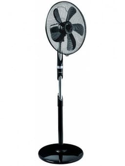 stående vifte 115-135 cm 55W stål sort