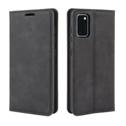 Samsung Galaxy A41 plånboksfodral PU-läder Svart