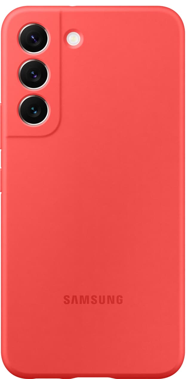Samsung S22 silikonfodral (korall)