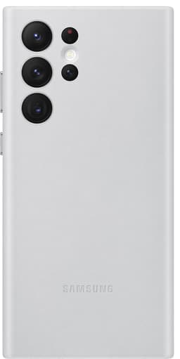 Samsung S22 Ultra cover i læder (grå)