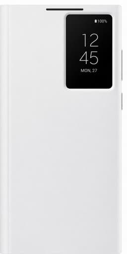 Samsung Clear View Galaxy S22 Ultra cover (hvid)