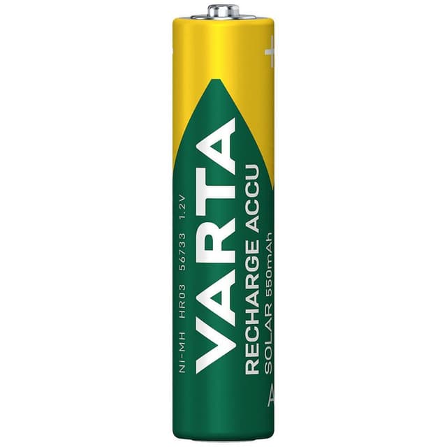 Varta RECH.AC.Solar AAA550mAh BLI2 Genopladeligt