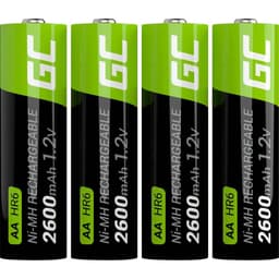 Green Cell HR6 Laddbart batteri AA (R6) NiMH 2600 mAh