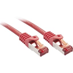 LINDY 47362 RJ45 Nätverk Anslutningskabel 1.00 m Röd
