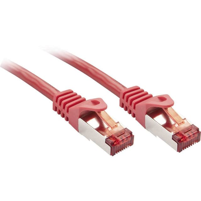 LINDY 47362 RJ45 Nätverk Anslutningskabel 1.00 m Röd