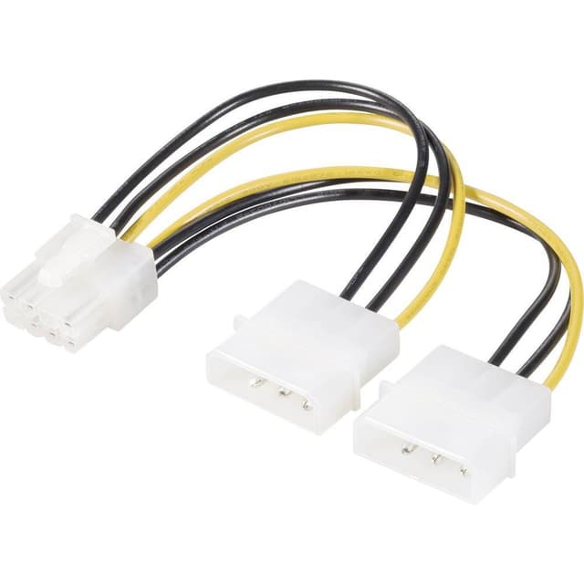 Renkforce Ström Y-kabel [2x IDE-ström 4-pol hane - 1x