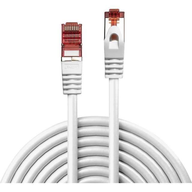 LINDY 47380 RJ45 Nätverk Anslutningskabel 0.30 m Vit
