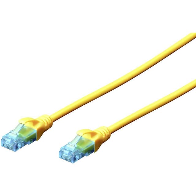 Digitus DK-1512-010/Y RJ45 Nätverk Anslutningskabel CAT